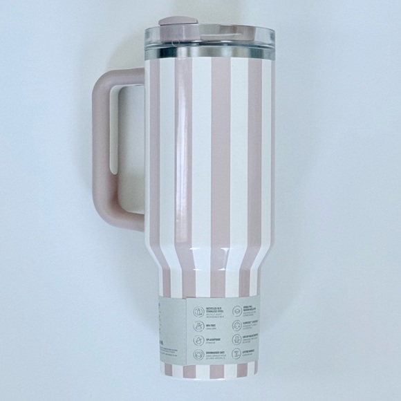 NWT STANLEY Quencher H2.0 Tumbler w/ Handle - Peach Whip Cabana Gloss - Picture 5 of 7